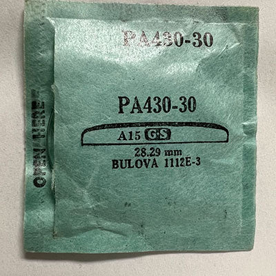 BULOVA : 1112E-3 - Round 28.29mm PA430-30