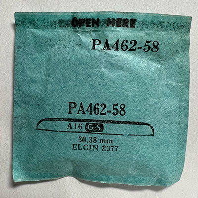 ELGIN : 2377 - Round 30.38mm PA462-58