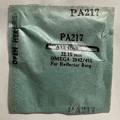 OMEGA : 2942/455 - Round 22.15mm PA217