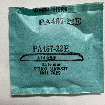 SEIKO : 310WS3T & 8031-7625 - Round 31.16mm PA467-22E