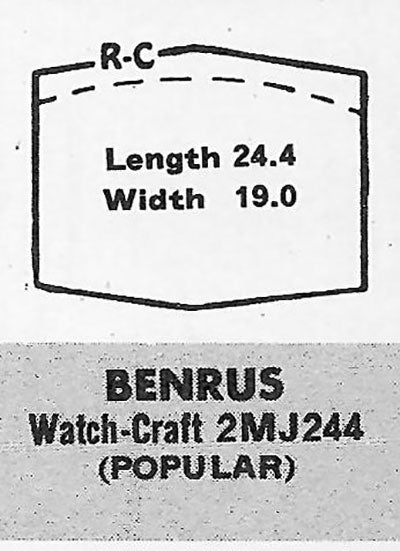 BENRUS : CHAMPION - Hexagon 24.4mm x 19.0mm