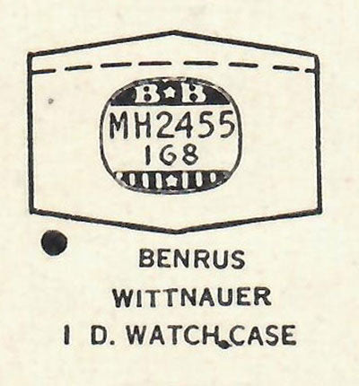 BENRUS & WITTNAUER - Hexagon 24.5mm x 16.8mm DUREX