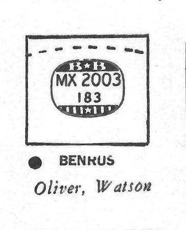 BENRUS : OLIVER & WATSON - Rectangle 20.0mm x 18.3mm DUREX