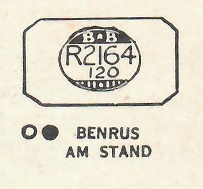 BENRUS - Rectangle w/Cut Corners 21.6mm x 12.0mm