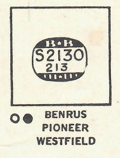 GRUEN : 002/422 & 003/422 AND BENRUS - Square 21.3mm x 21.3mm DUREX