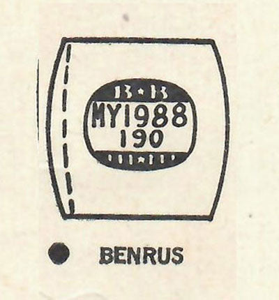 BENRUS : MULTIPLE MODELS - Tonneau 19.8mm x 19.0mm DUREX