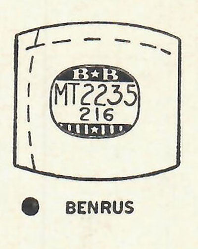 BENRUS : MULTIPLE MODELS - Tonneau 22.3mm x 21.6mm DUREX