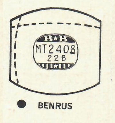 BENRUS : MULTIPLE MODELS - Tonneau 24.0mm x 22.8mm DUREX