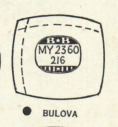 BULOVA : MULTIPLE MODELS - Cushion 23.6mm x 21.6mm