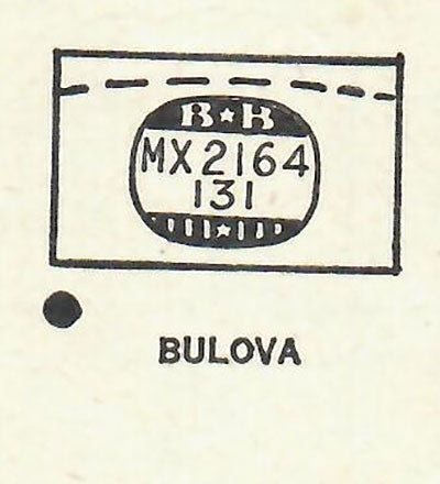 BULOVA - Rectangle 21.6mm x 13.1mm