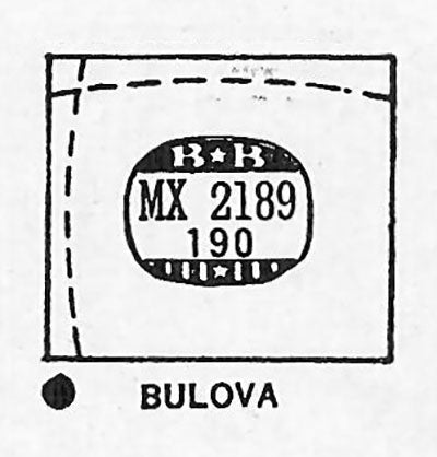BULOVA : ANDREW & CARLYLE - Rectangle 21.8mm x 19.0mm