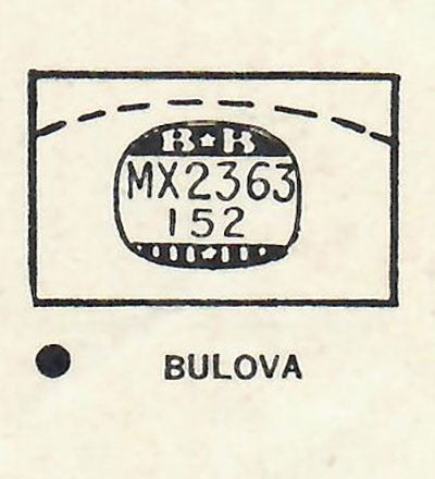 BULOVA - Rectangle 23.6mm x 15.2mm
