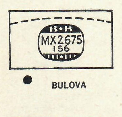 BULOVA : CHIEF - Rectangle 26.7mm x 15.6mm DUREX