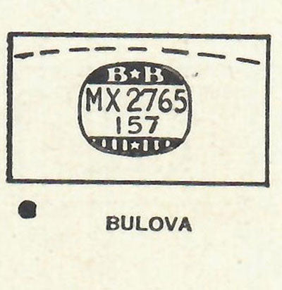 BULOVA - Rectangle 27.6mm x 15.7mm DUREX