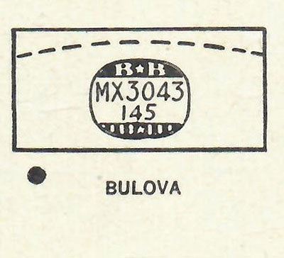 BULOVA - Rectangle 30.4mm x 14.5mm