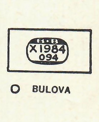 BULOVA : EVANGELINE - Rectangle 19.8mm x 9.4mm
