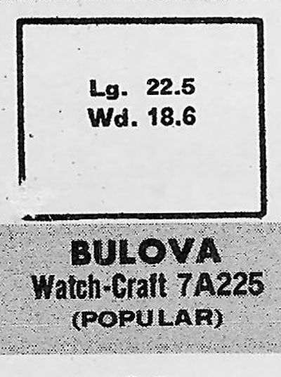BULOVA : CAMBRIDGE A - Rectangle 22.5mm x 18.6mm