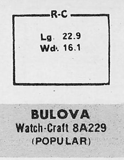 BULOVA - Rectangle 22.9mm x 16.1mm