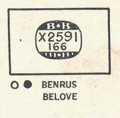 BENRUS - Rectangle 25.9mm x 16.6mm DUREX