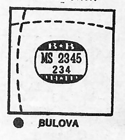 BULOVA : MULTIPLE MODELS - Square 23.4mm x 23.4mm