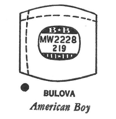 BULOVA : AMERICAN BOY - Tonneau 22.2mm x 21.9mm