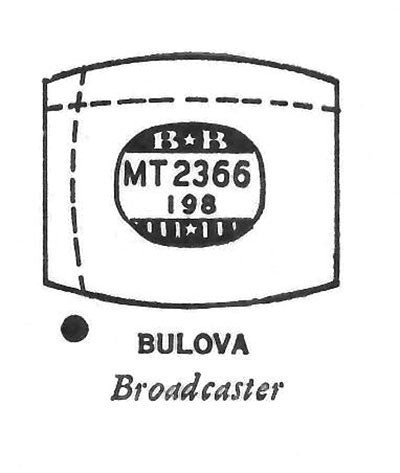 BULOVA : BROADCASTER - Tonneau 23.6mm x 19.8mm