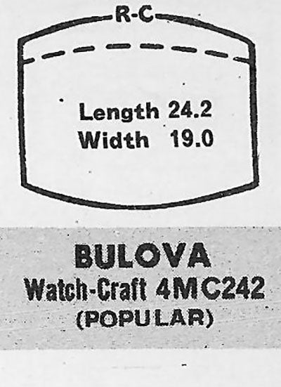 BULOVA - Tonneau 24.2mm x 19.0mm