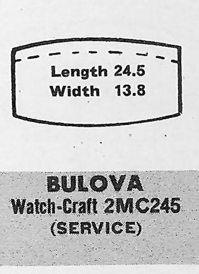 BULOVA - Tonneau 24.5mm x 13.8mm