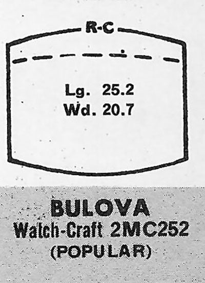 BULOVA - Tonneau 25.2mm x 20.7mm