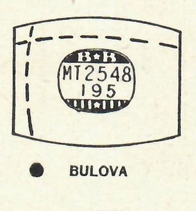 BULOVA - Tonneau 25.4mm x 19.5mm DUREX