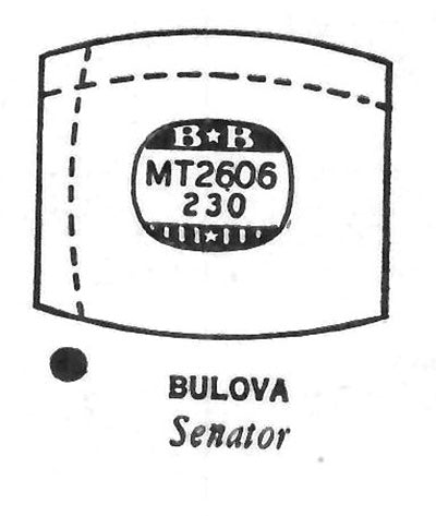 BULOVA : ROCKET & SENATOR - Tonneau 26.0mm x 23.0mm DUREX
