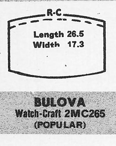 BULOVA - Tonneau 26.5mm x 17.5mm