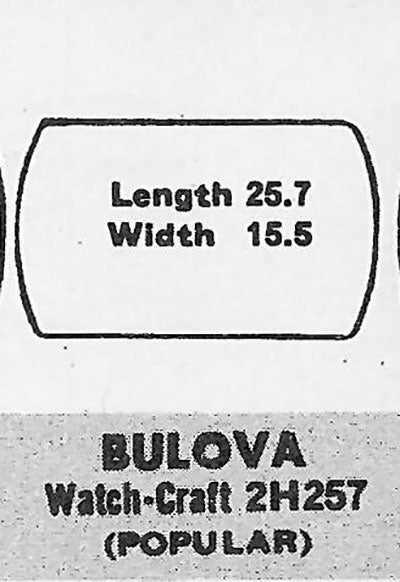 BULOVA : PRESIDENT - Tonneau 25.7mm x 15.5mm