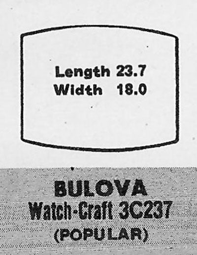 BULOVA - Tonneau 23.7mm x 18.0mm