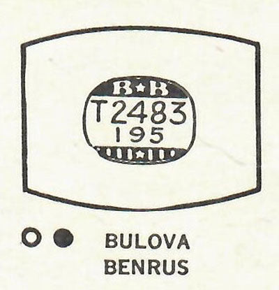 BENRUS & BULOVA - Tonneau 24.8mm x 19.5mm DUREX