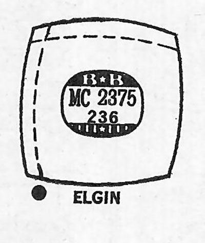 ELGIN : 5713 & 5801 - Cushion 23.7mm x 23.6mm
