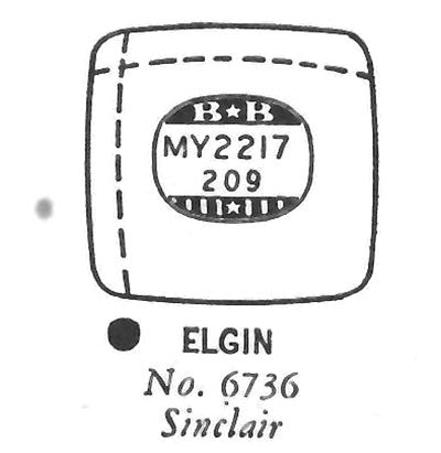 ELGIN : SINCLAIR & 6736 - Cushion w/Radius Corners 22.1mm x 20.9mm