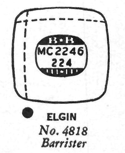 ELGIN & GRUEN : MULTIPLE MODELS - Cushion w/Radius Corners 22.4mm x 22.4mm