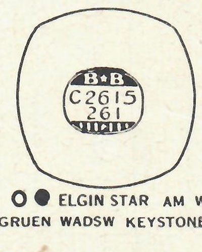 ELGIN & GRUEN - Cushion 26.1mm x 26.1mm
