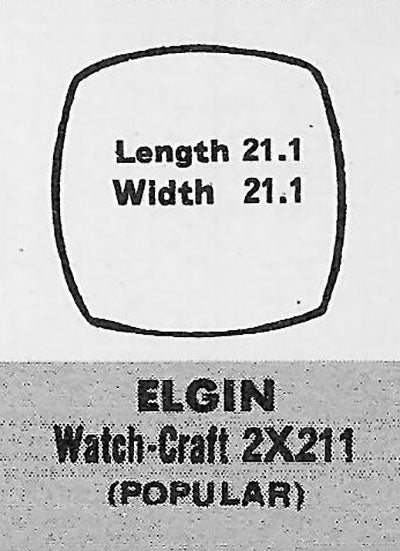 ELGIN : THRIFT - Cushion 21.1mm x 21.1mm