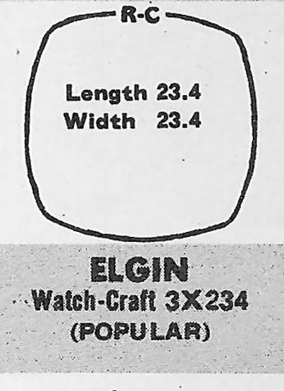 ELGIN - Cushion 23.4mm x 23.4mm