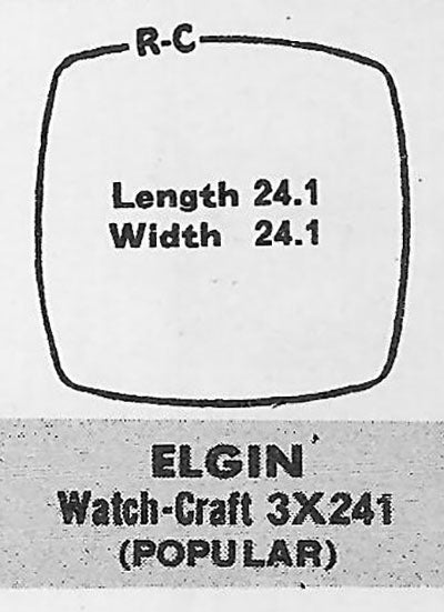 ELGIN - Cushion 24.1mm x 24.1mm ROCK-CRAFT