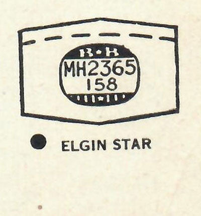 ELGIN - Hexagon 23.6mm x 15.8mm