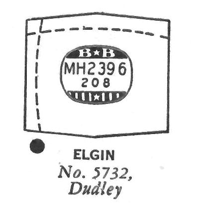 ELGIN : DUDLEY & 5732 - Hexagon 23.9mm x 20.8mm