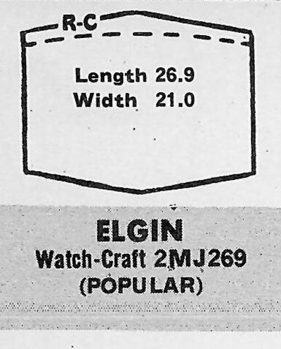 ELGIN - Hexagon 26.9mm x 21.0mm
