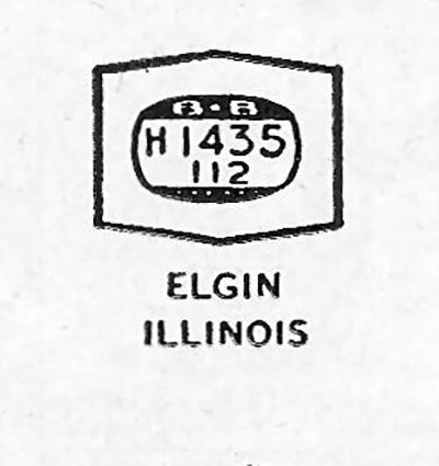 ELGIN & ILLINOIS - Hexagon 14.3mm x 11.2mm