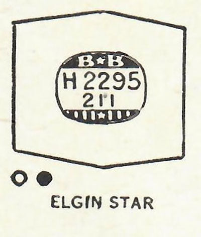 ELGIN - Hexagon 22.9mm x 21.1mm