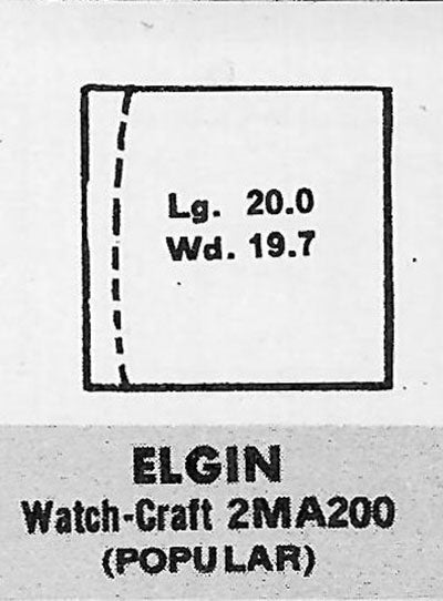 ELGIN - Rectangle 20.0mm x 19.7mm