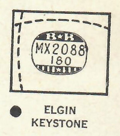 ELGIN : 4610 & 4610 LORD ELGIN - Rectangle 20.8mm x 18.0mm