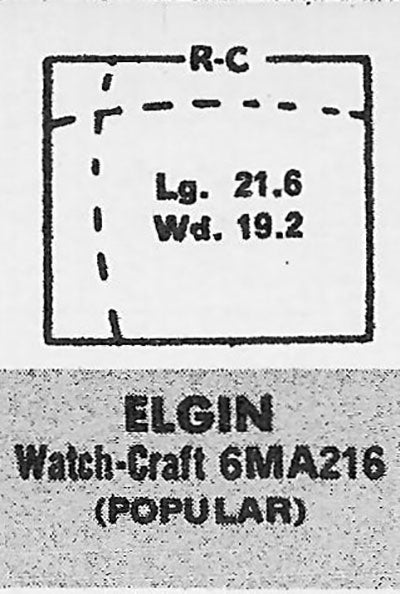 ELGIN : CHAIRMAN (AND OTHERS) - Rectangle 21.6mm x 19.1mm